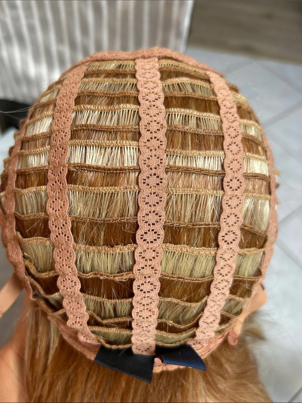 Long Layered Women’s Wig in Warm Honey Blonde - Smooth Soft Natural Waves